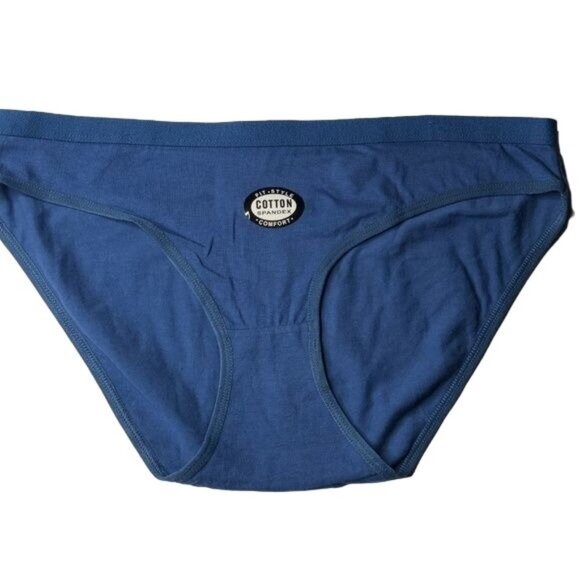 Sofra Bundle Of Two Blue Cotton Panties - Picture 2 of 3